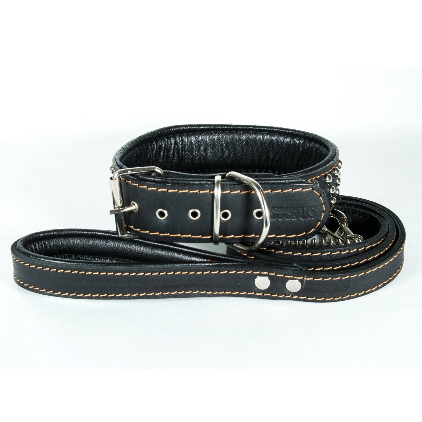 Lederleinen Set Scorpion - Schwarz
