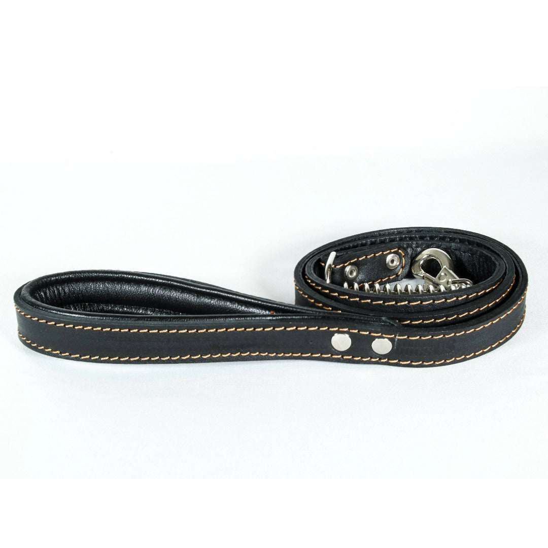 Lederleinen Set Scorpion - Schwarz - StrongDogs U.S.