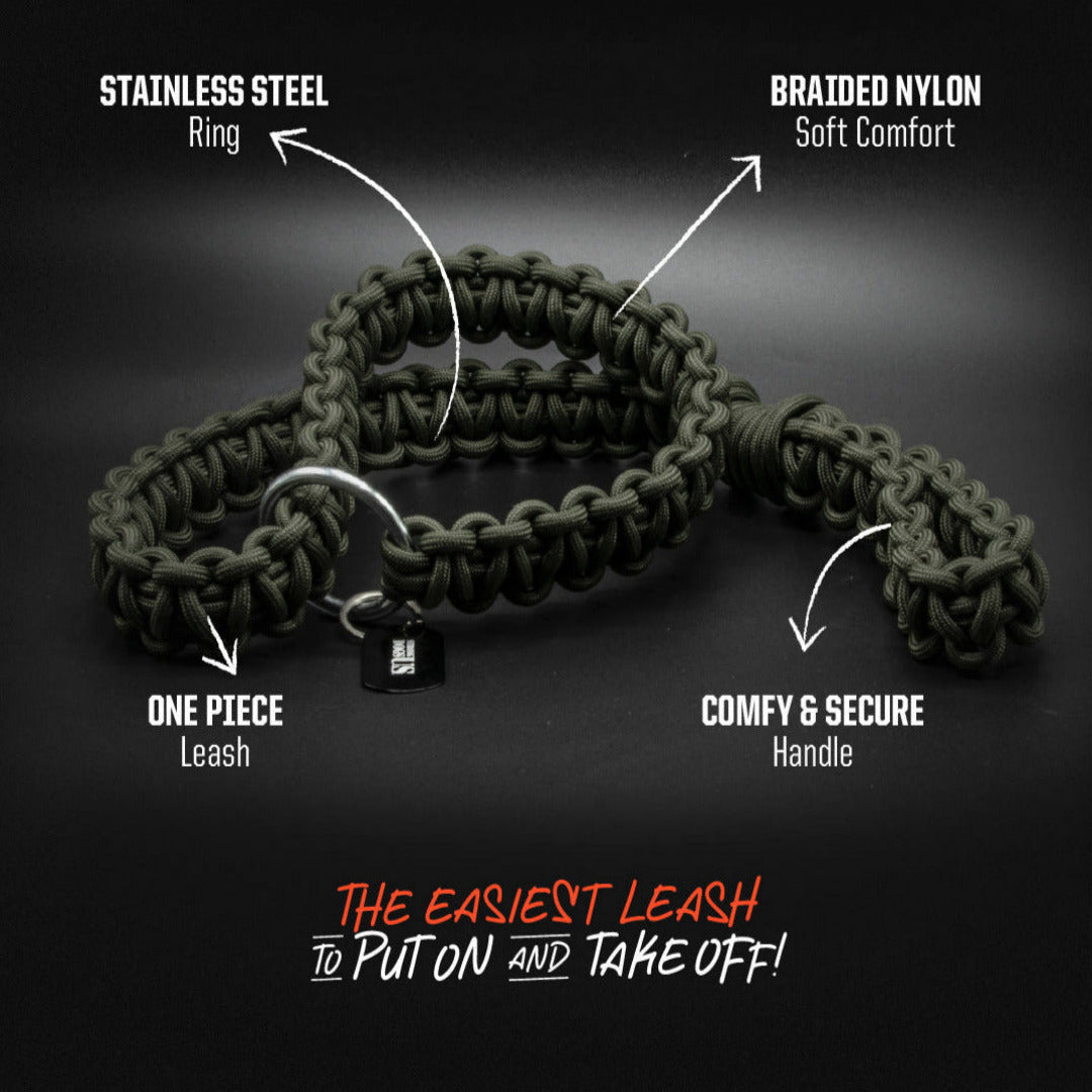 Power Leash Brazil Flat - Grün - StrongDogs U.S.