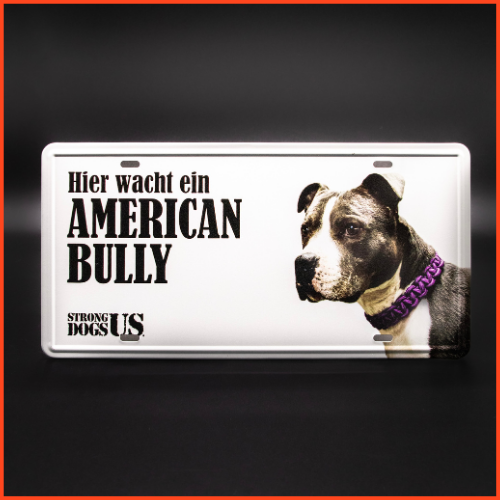 Warnschild American Bully