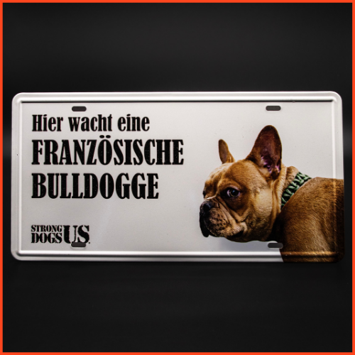 Warnschild Französische Bulldogge