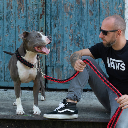 Power Leash Basic - Red Black